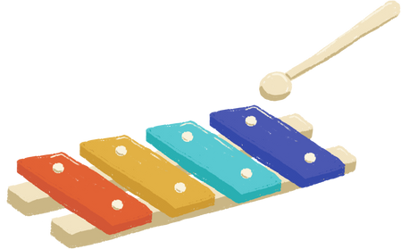 Hand-drawn Kids Xylophone